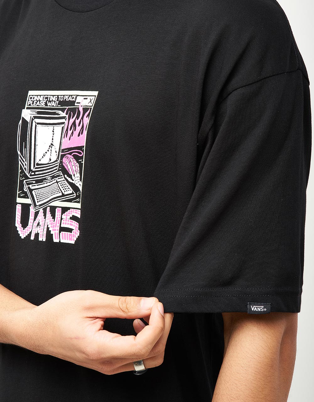 Vans Throwback Peace Machine T-Shirt - Black