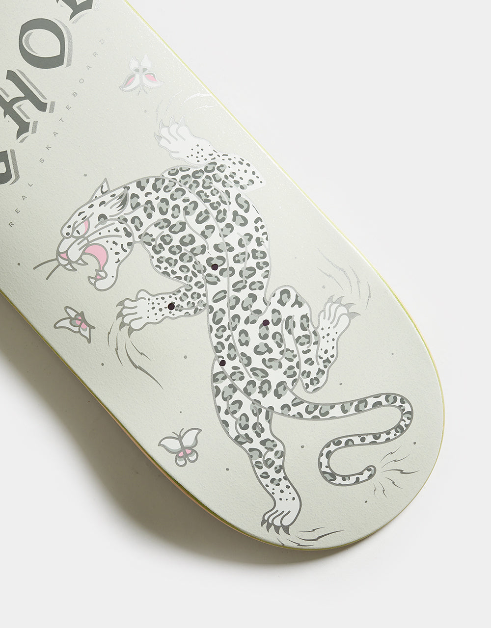 Real Ishod Cat Scratch Glitter 'TWIN TAIL' Skateboard Deck - 8.25"