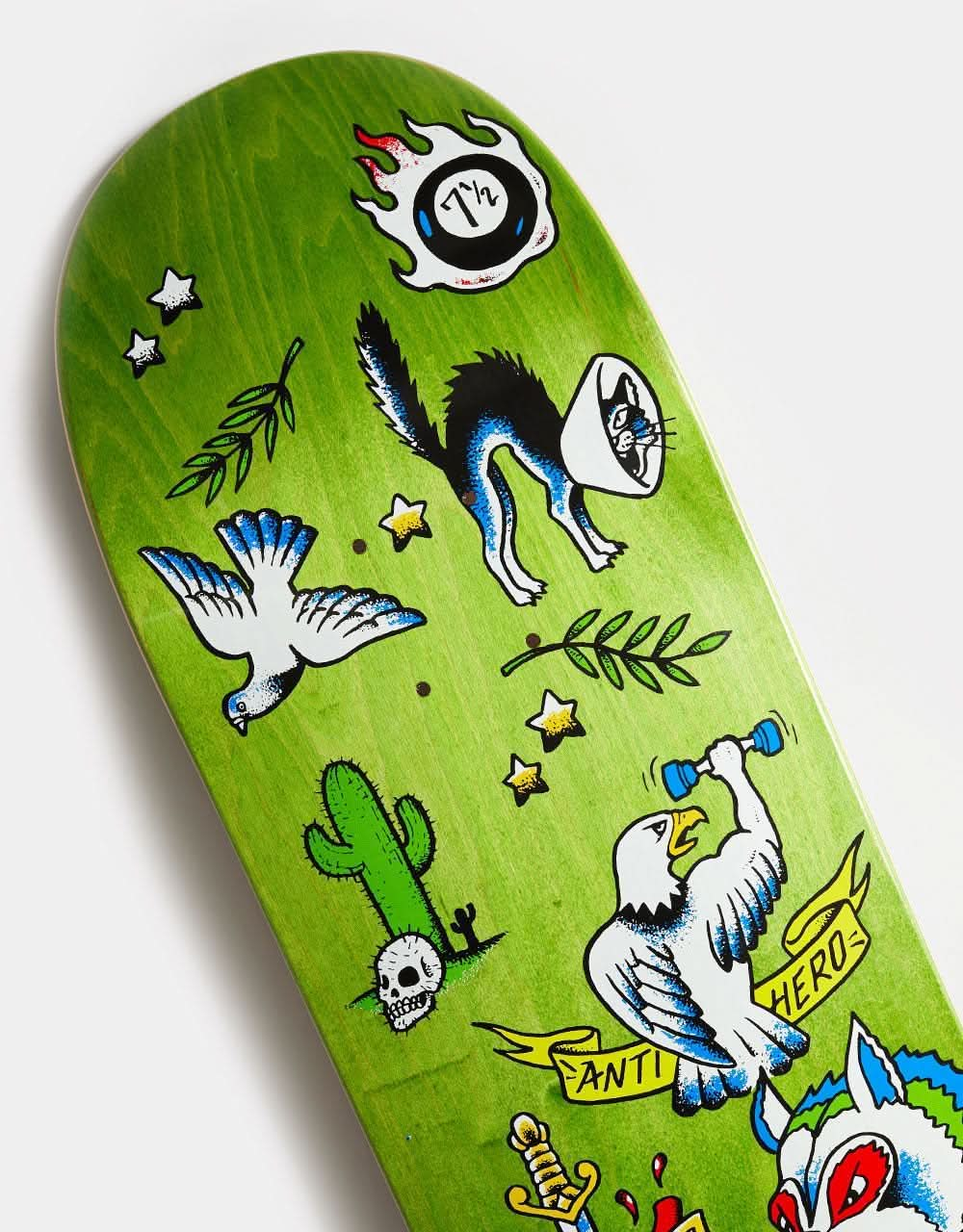 Anti Hero Pfanner No Regerts 'TRUE FIT' Skateboard Deck - 8.25"