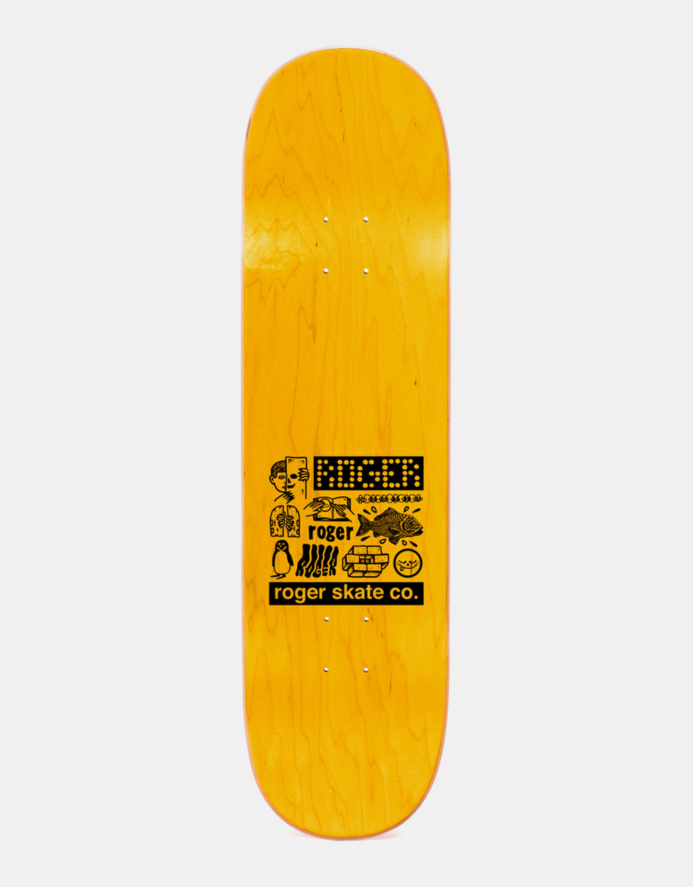 Roger Half Roger Stripes Skateboard Deck - 8.375"