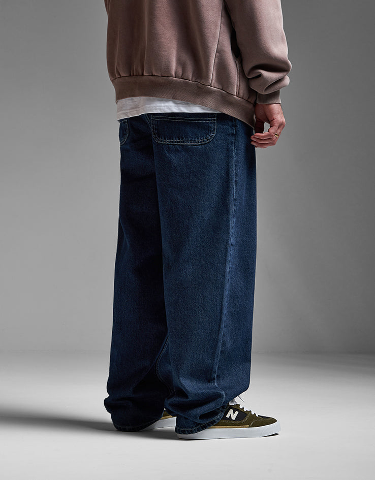 Route One Super Baggy Denim Jeans - Dark Wash