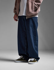 Route One Super Baggy Denim Jeans - Dark Wash