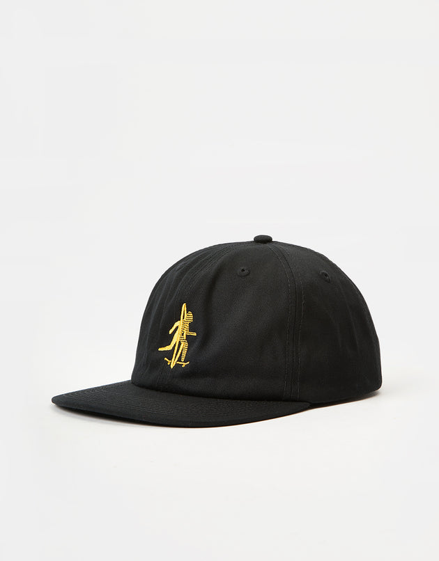 Route One Final Frontier Unstructured 6 Panel Cap - Black