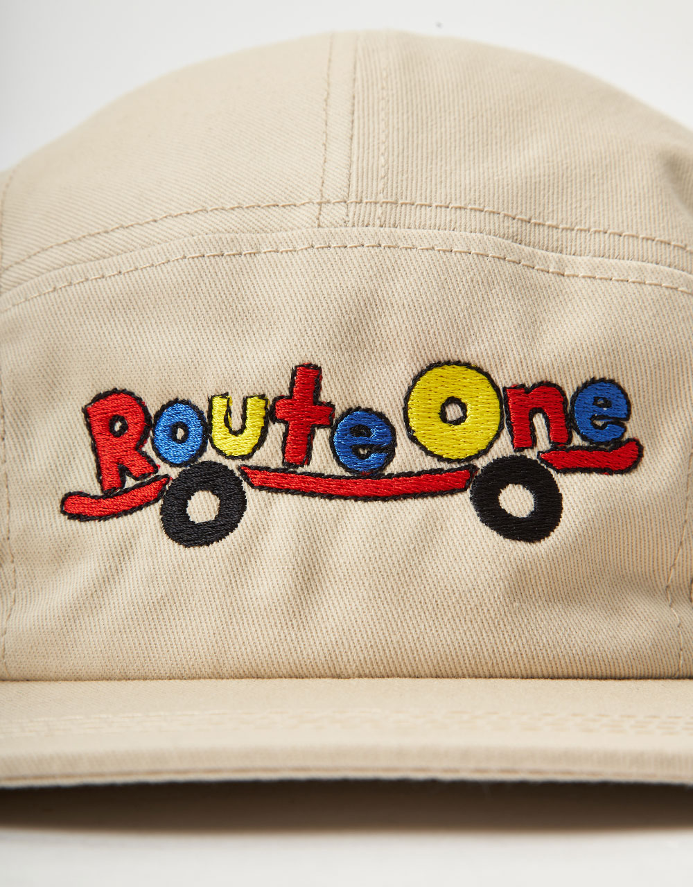 Route One Daysplay 5 Panel Cap - Beige