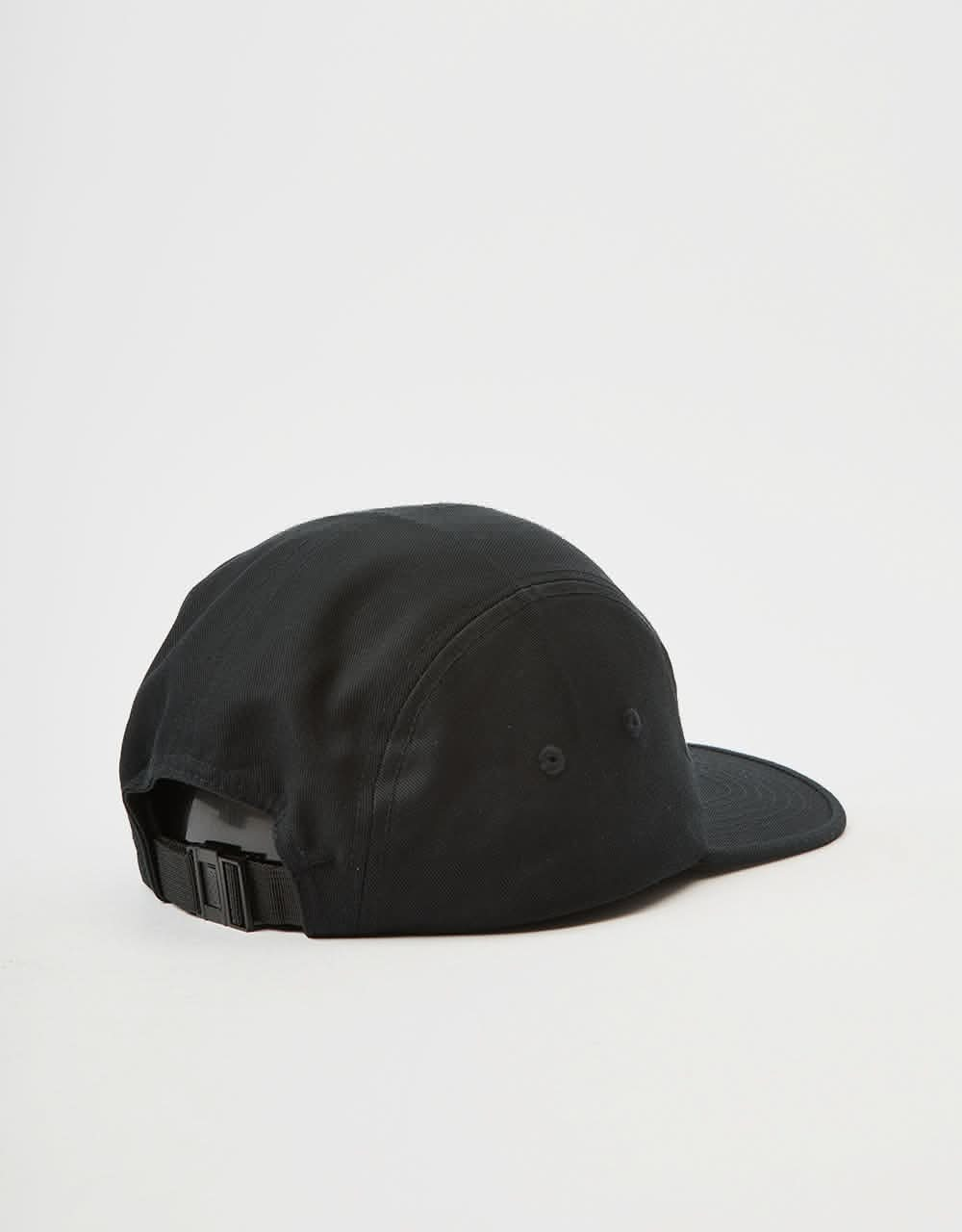 Route One R. Logo 5 Panel Cap - Black