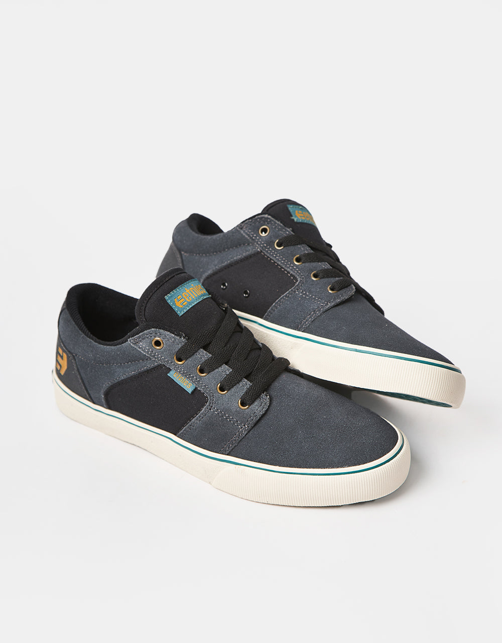 Etnies Barge LS Skate Shoes - Dark Grey/Black/Gold