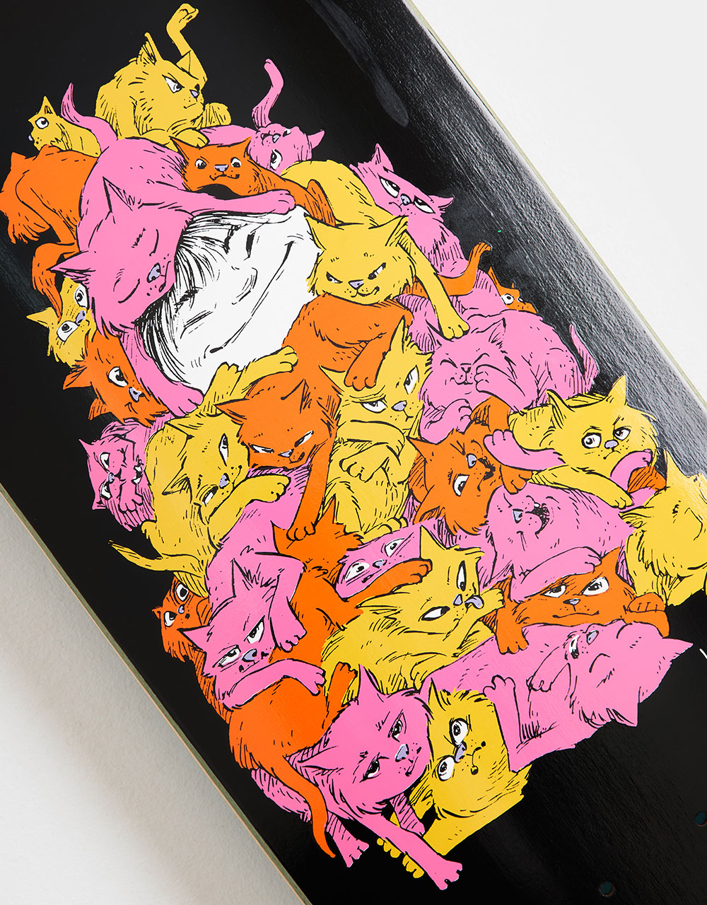 Welcome Nora Purr Pile on Sphynx Skateboard Deck - 8.8"