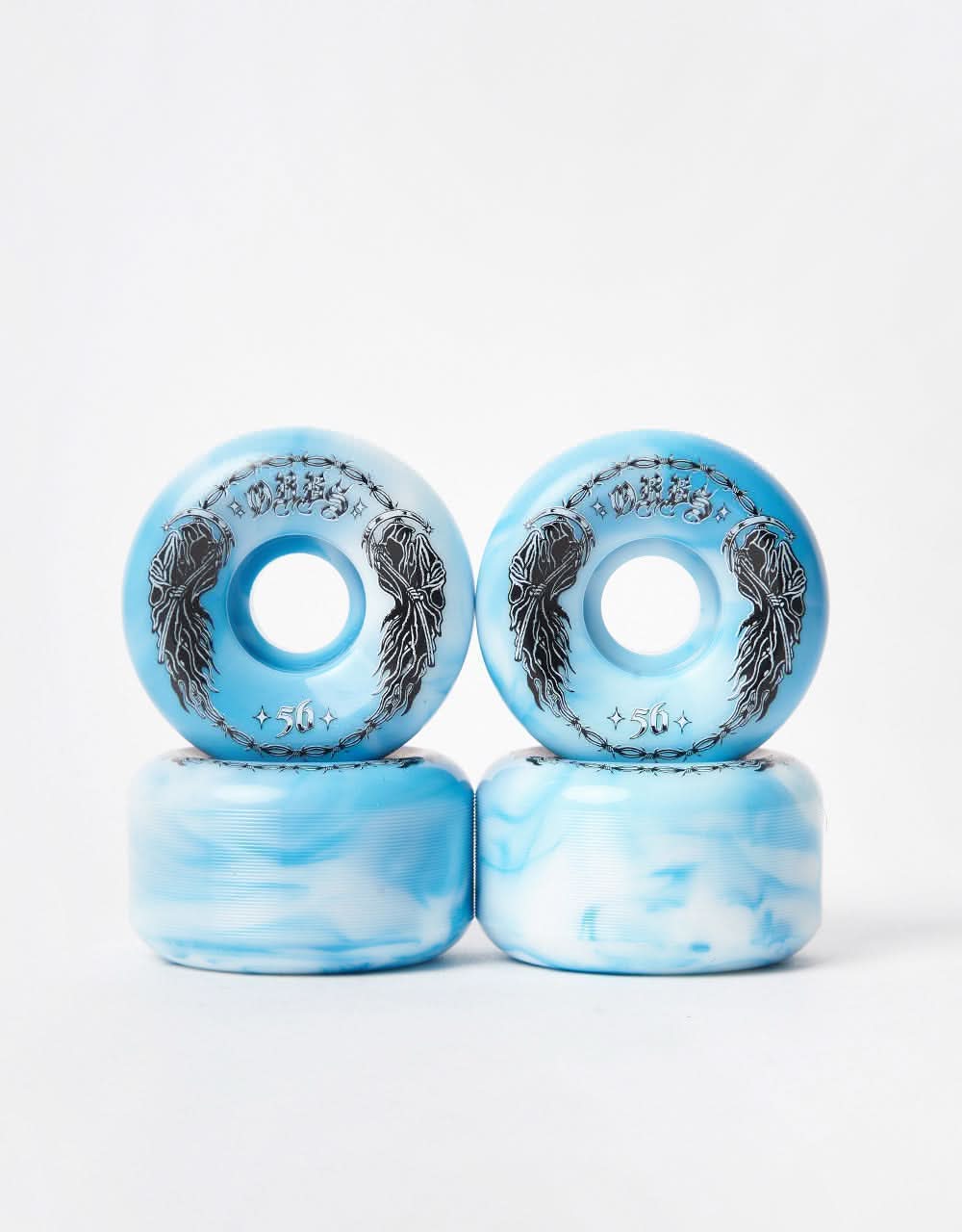 Roues Welcome Team Orbs Poltergeists – 53mm, Bleu/rouge, Solid Core