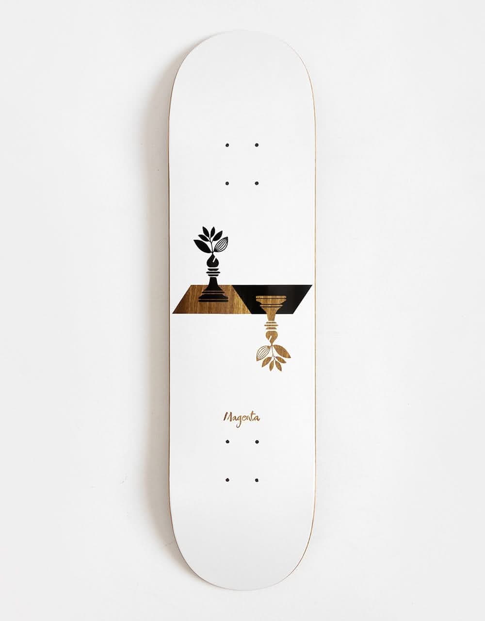 Magenta Chess Skateboard Deck - 8.25"