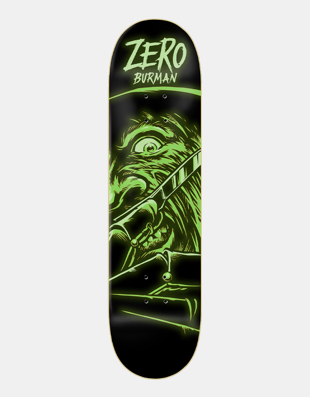Zero Burman Fright Night GITD Skateboard Deck - 8.25"