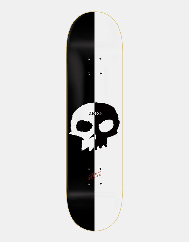 Zero Edwards Split Single Skull Skateboard Deck - 8.25"