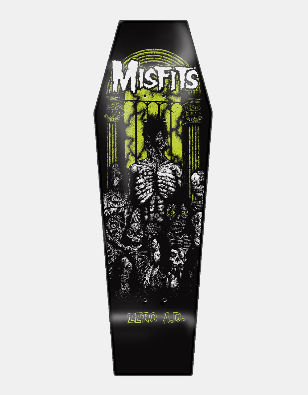 Zero x Misfits Earth A.D. Coffin Deck Skateboard Deck - 10.5"