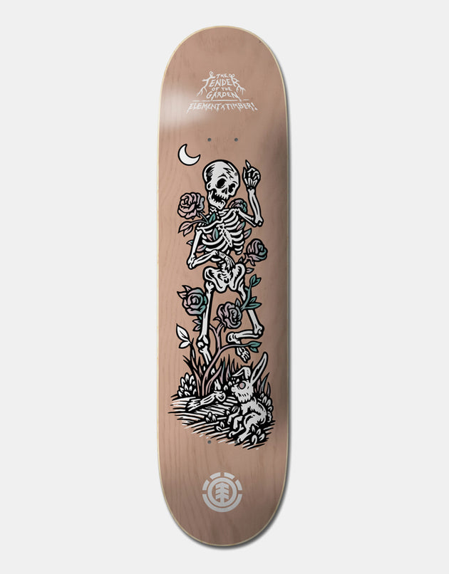 Element x Timber Garden Skeleton Skateboard Deck - 8"