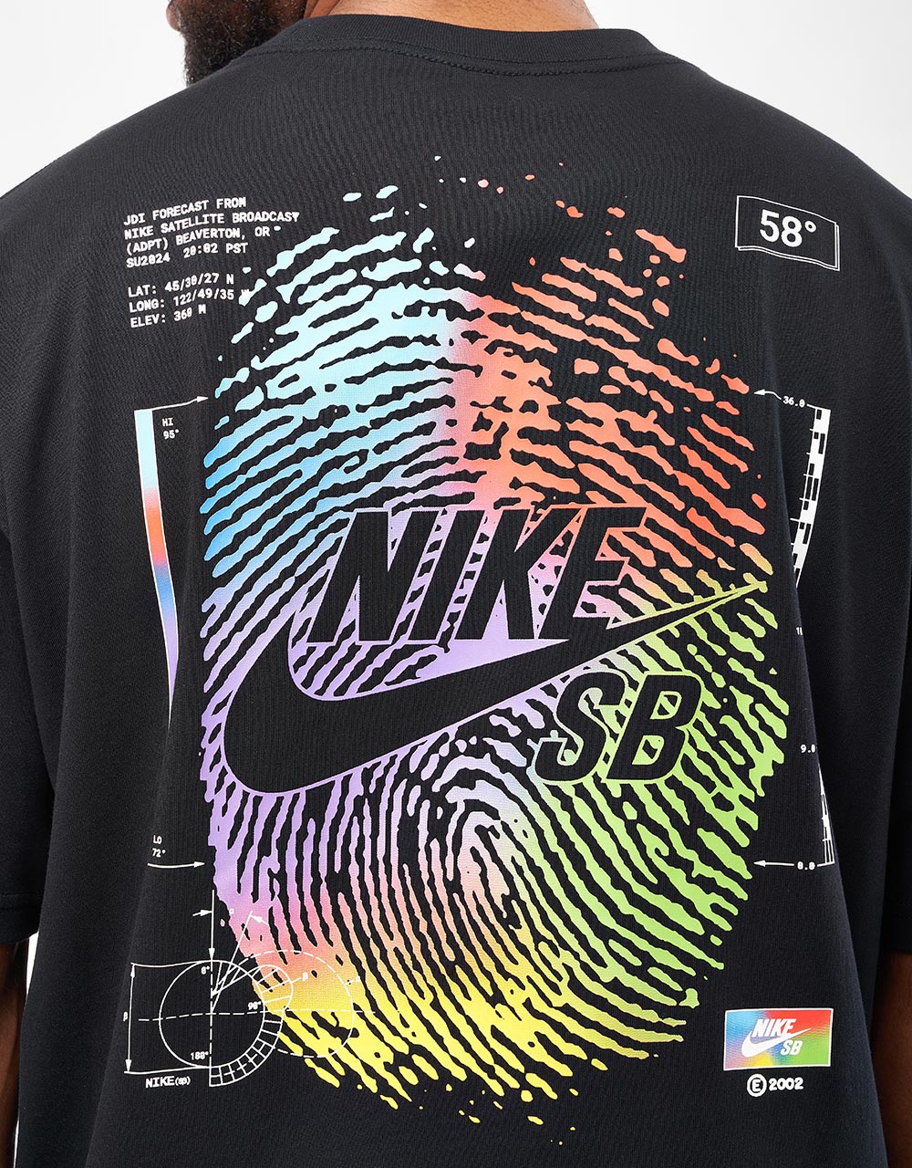 Nike SB Thumbprint T-Shirt - Black