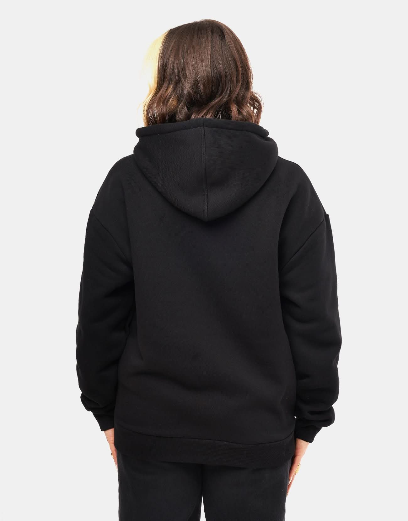 Route One Heavyweight Zip Hoodie (400gsm) - Black