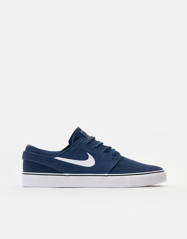 Nike SB Zoom Janoski OG+ Skate Shoes - Navy/White-Navy-White-Gum Lt Brown