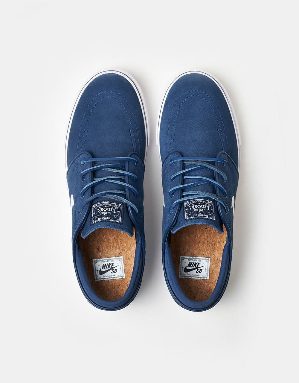 Nike SB Zoom Janoski OG+ Skate Shoes - Navy/White-Navy-White-Gum Lt Brown