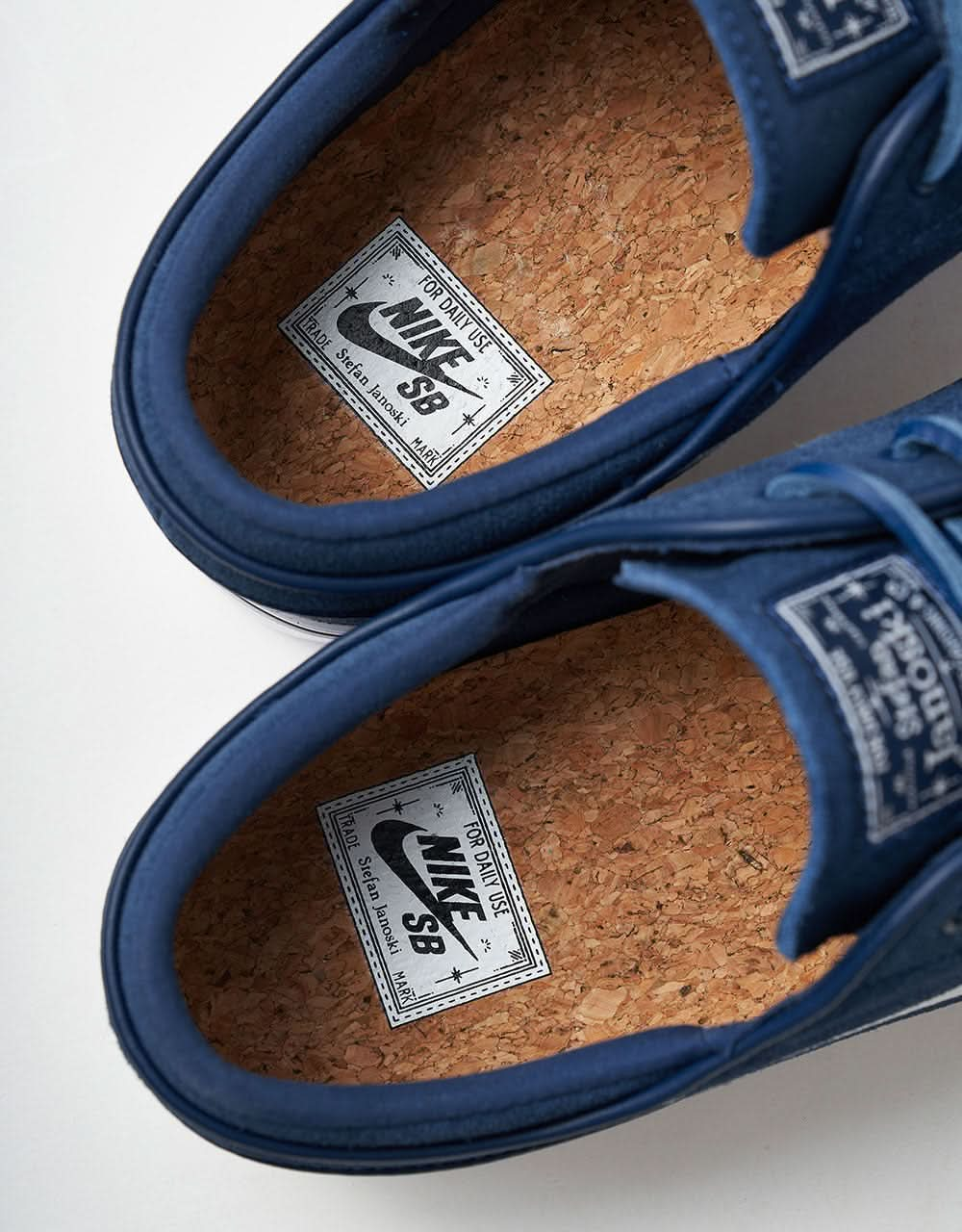 Nike SB Zoom Janoski OG+ Skate Shoes - Navy/White-Navy-White-Gum Lt Brown