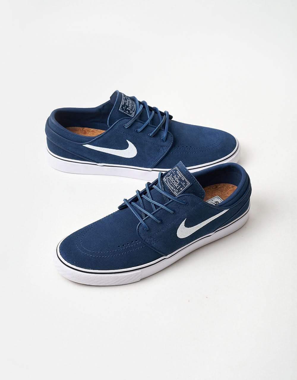 Nike SB Zoom Janoski OG+ Skate Shoes - Navy/White-Navy-White-Gum Lt Brown