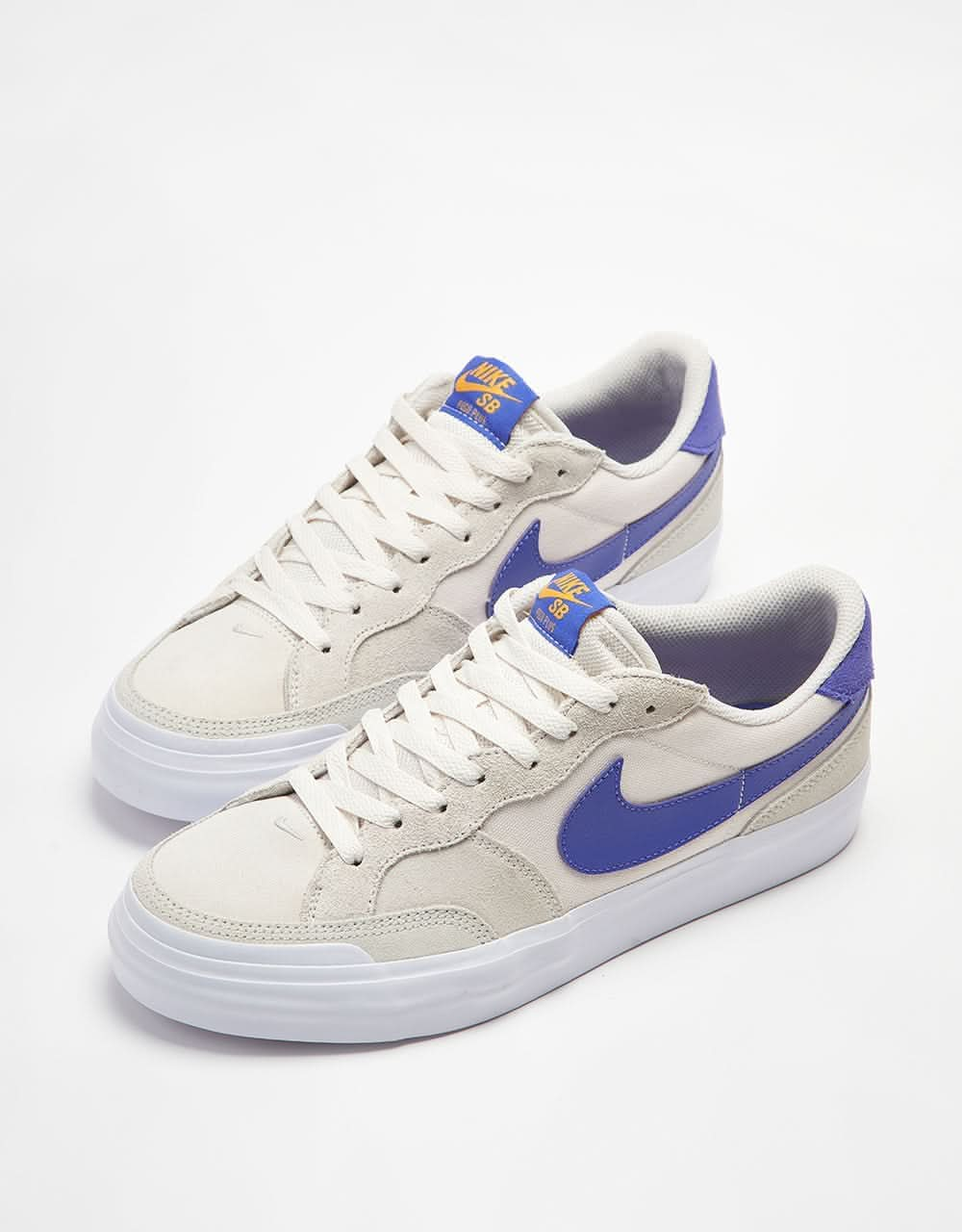 Nike SB Zoom Pogo Plus Skate Shoes - Phantom/Persian Violet-Light Bone-University Gold-White