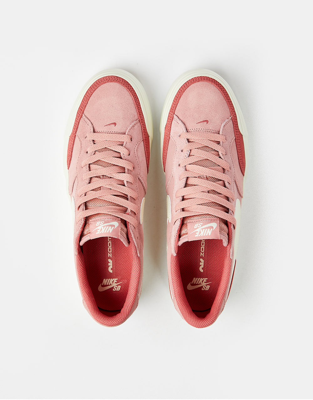 Nike SB Zoom Pogo Plus Skate Shoes - Red Stardust/Coconut Milk-Adobe-Coconut Milk