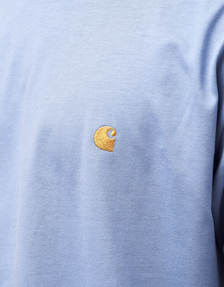Carhartt WIP S/S Chase T-Shirt - Charm Blue/Gold
