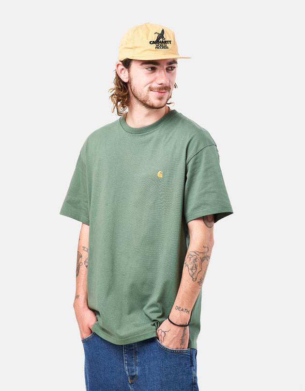 Carhartt WIP S/S Chase T-Shirt - Duck Green/Gold