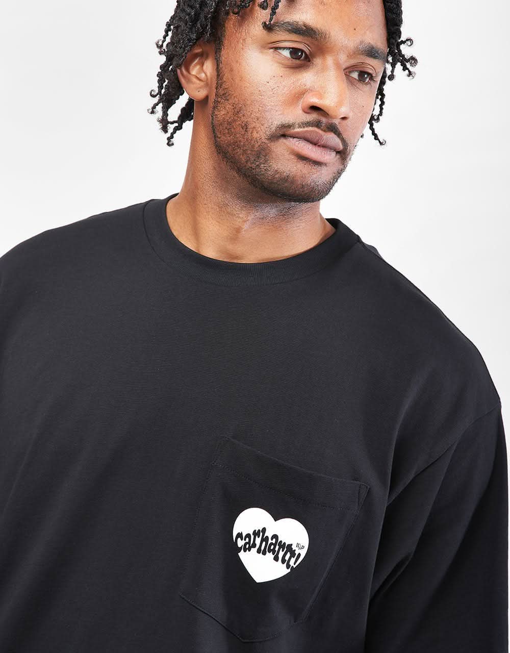 Carhartt WIP Short Amour Pocket T-Shirt - Black/White