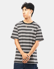 Converse Loose Fit Striped T-Shirt - Converse Black Stripe