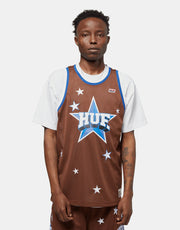 HUF All Star Basketball Jersey - Brown