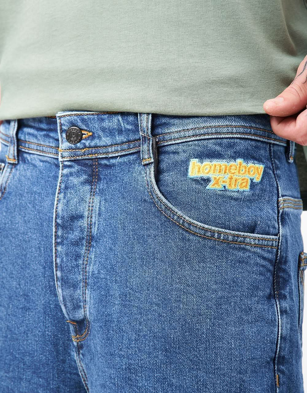 Homeboy X-Tra Baggy Denim - Washed Blue