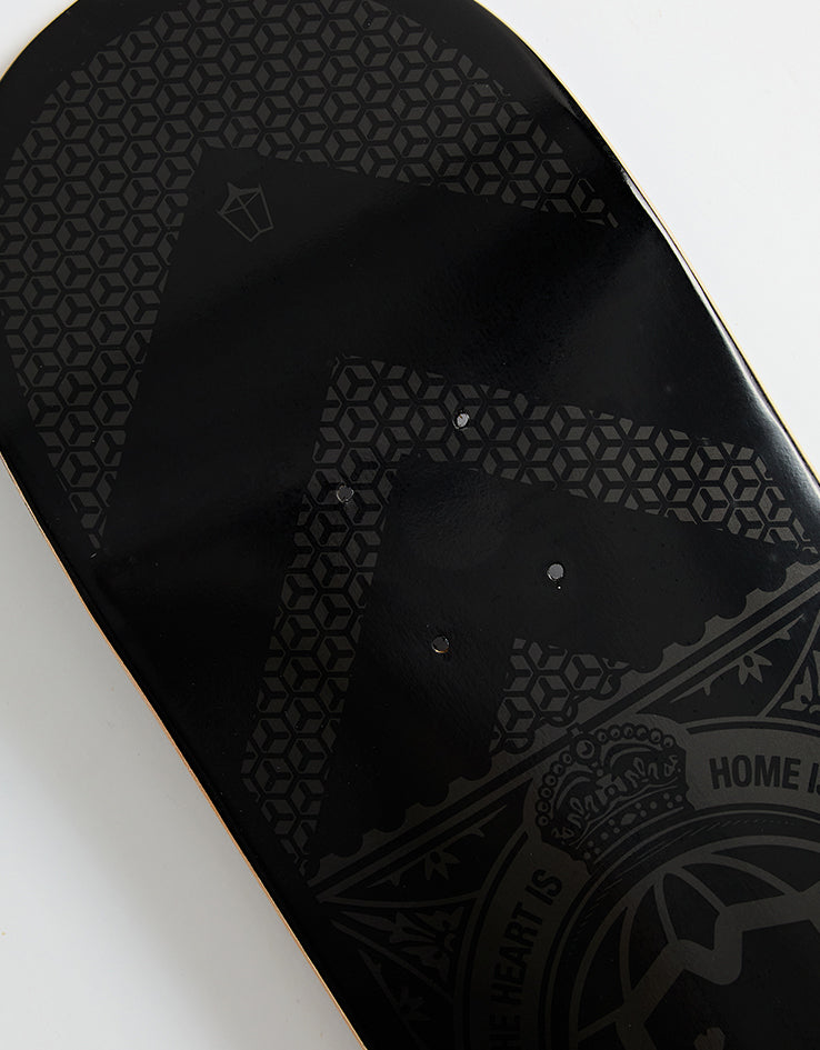 Blueprint Home Heart Black/Black Skateboard Deck - 8.25"