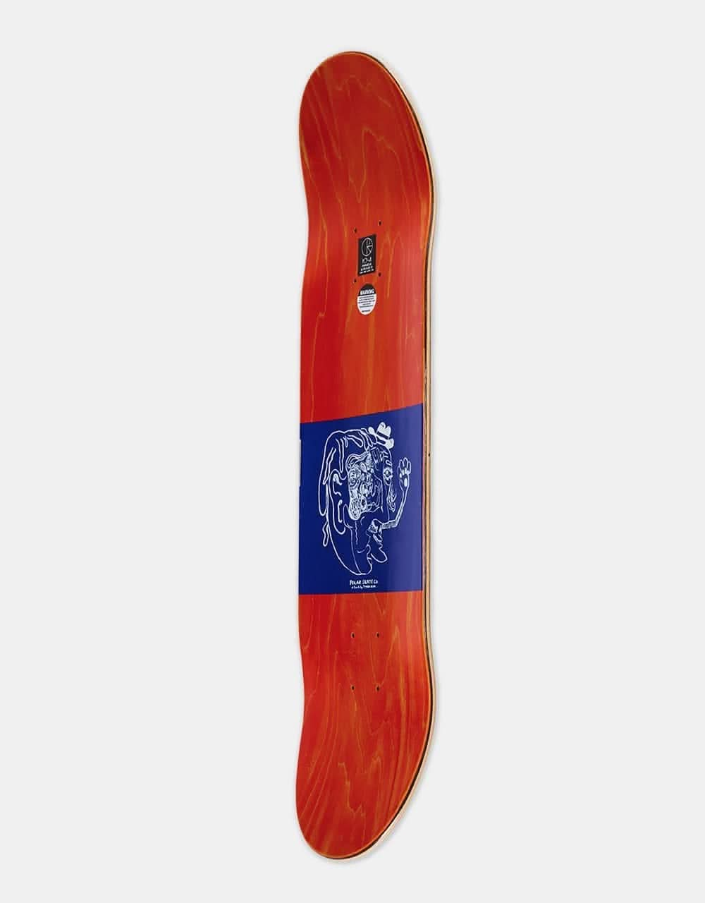 Polar Brady Pigeons Skateboard Deck - White