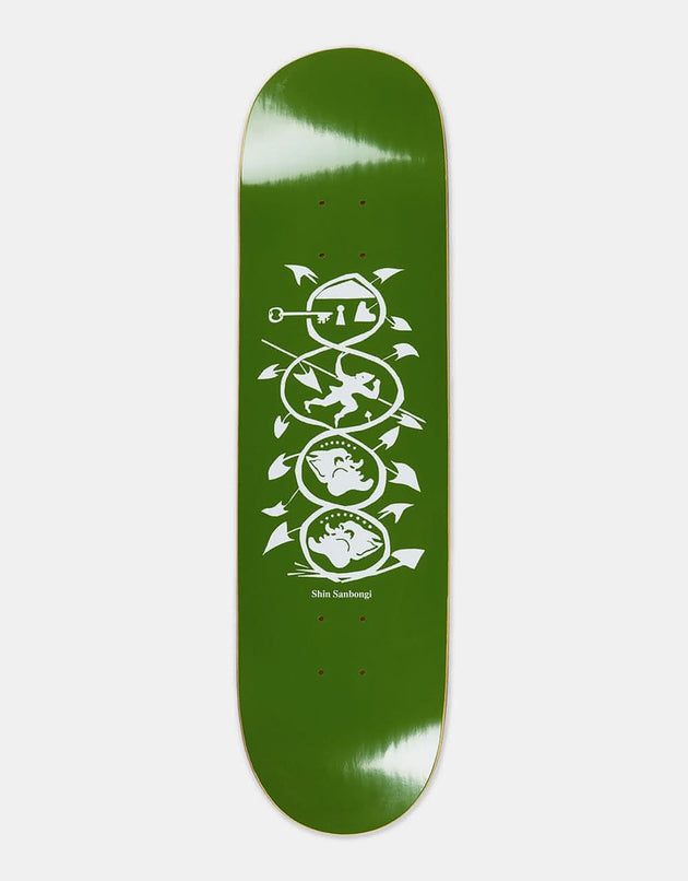 Polar Shin Sanbongi The Spiral of Life Skateboard Deck - Olive