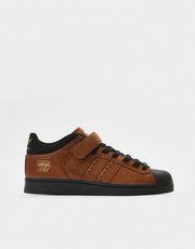 adidas x Heitor Pro Shell ADV Skate Shoes - Dark Brown/Dark Brown/Core Black