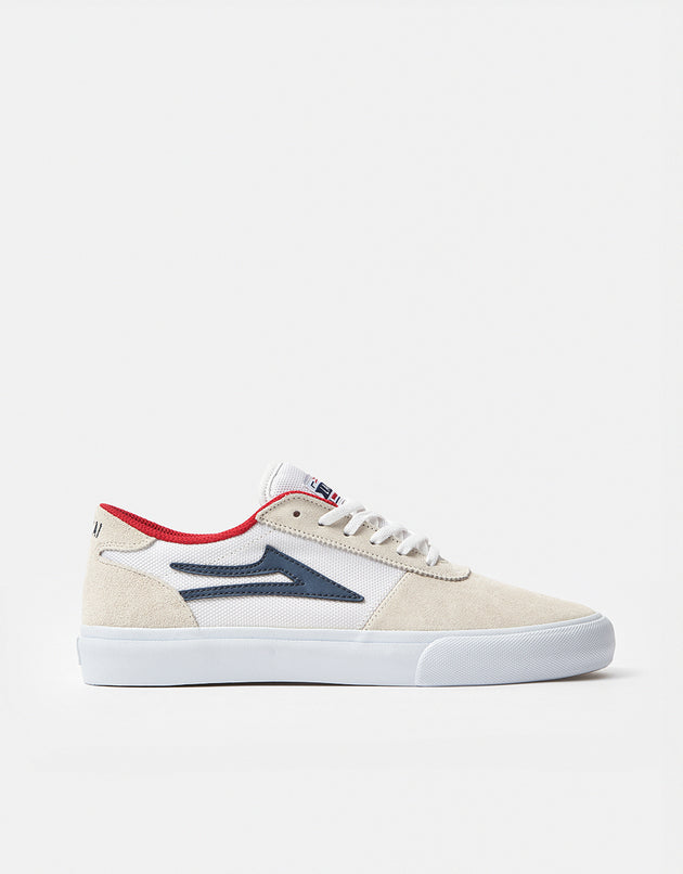 Lakai Manchester Skate Shoes - White/Navy