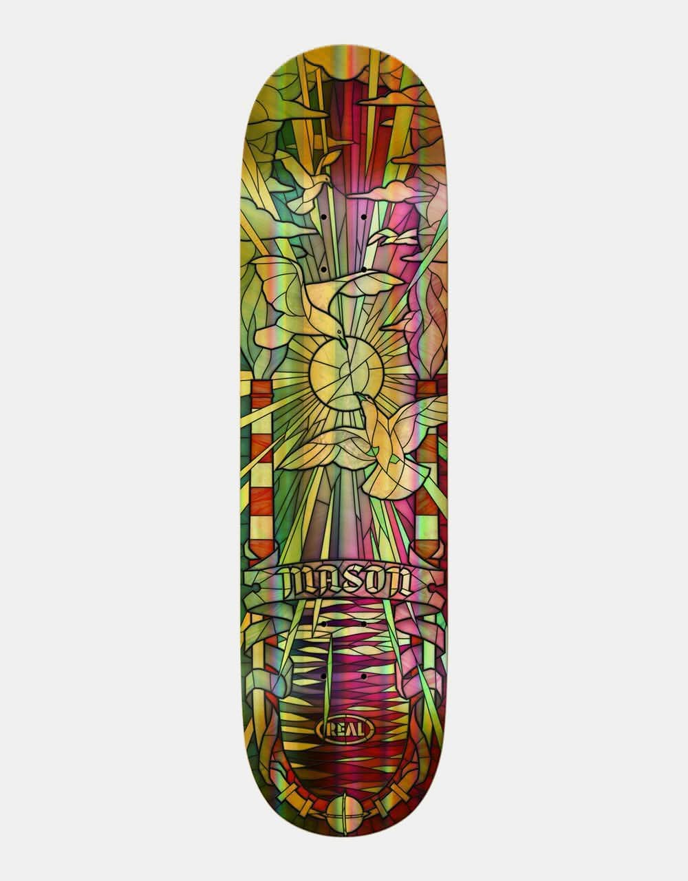 Real Mason Cathedral Holographic 'TRUE FIT' Skateboard Deck - 8.25"