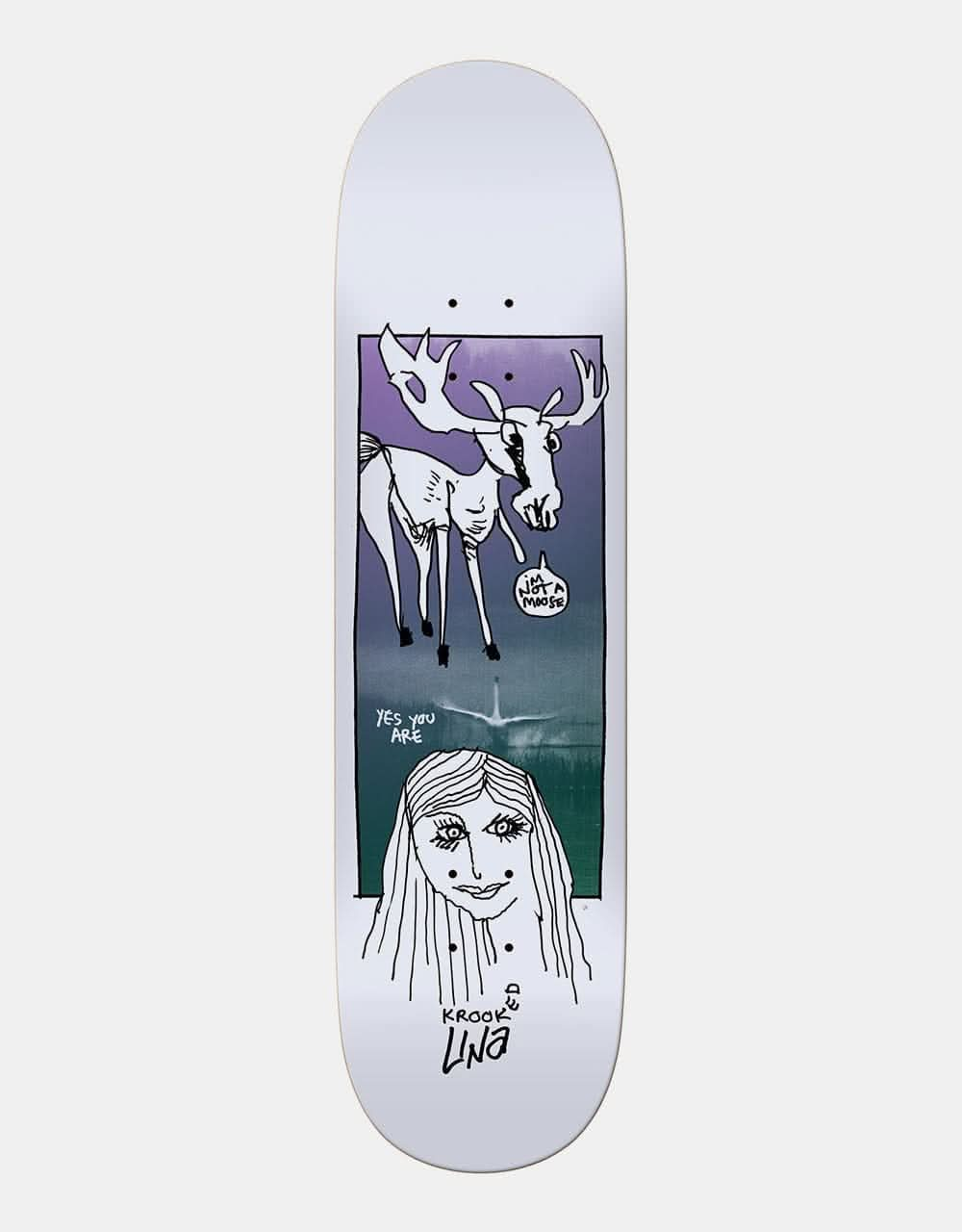 Krooked Una Debate  Skateboard Deck - 8.38"