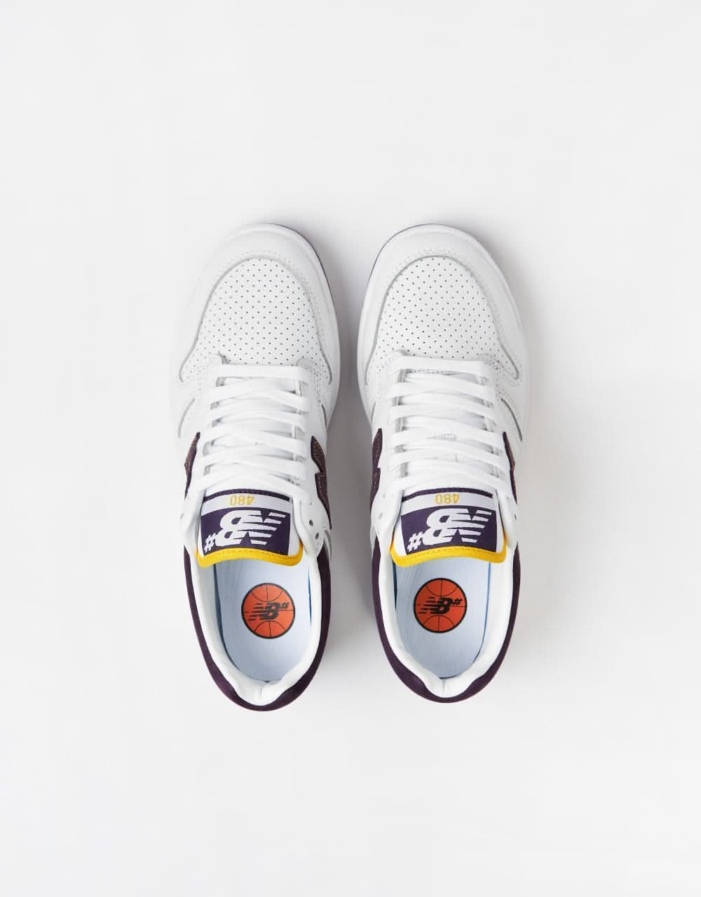 New Balance Numeric 480 Skate Shoes - White/Purple | Route One