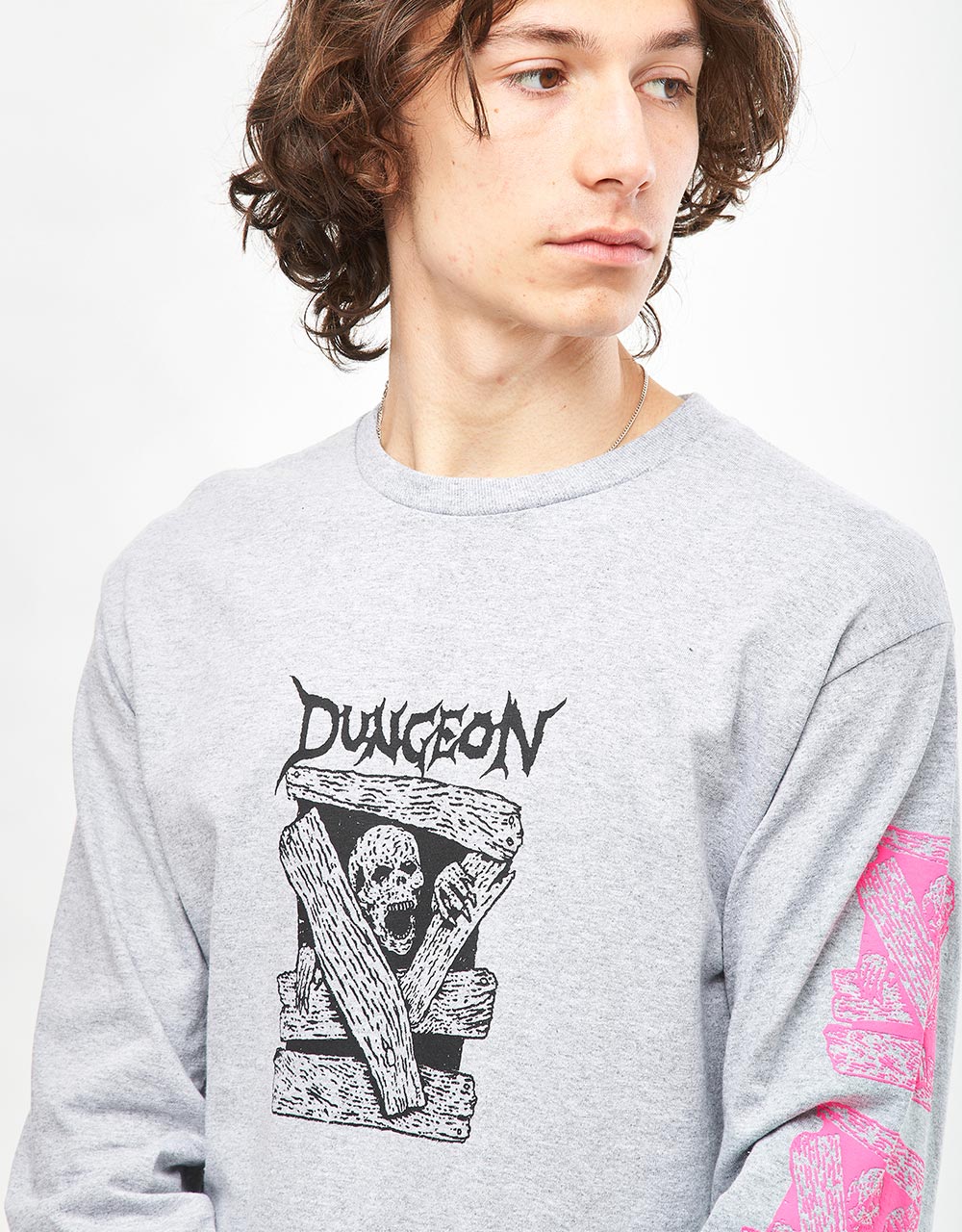 Dungeon Escape L/S T-Shirt - Grey
