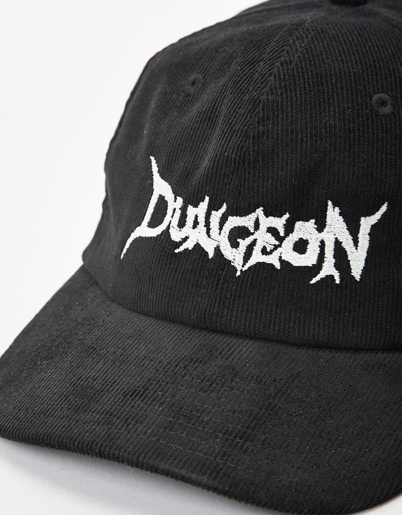 Dungeon Cord Logo Strapback Cap - Black (GITD)