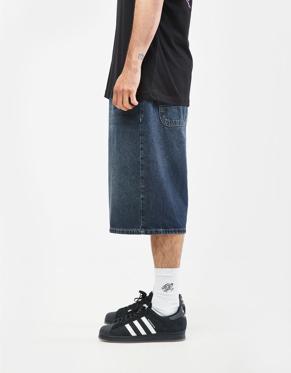 Route One Super Baggy XL Jorts - Dark Wash