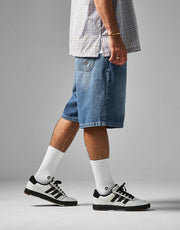 Route One Super Baggy Jorts - Washed Blue