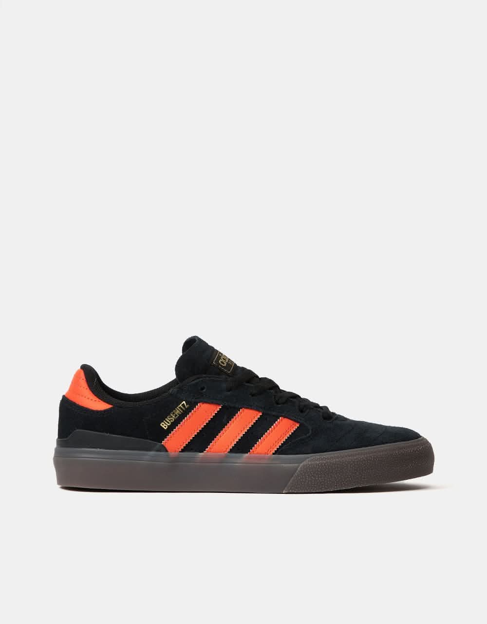 adidas Busenitz Vulc II Skate Shoes Core Black/Collegiate Orange
