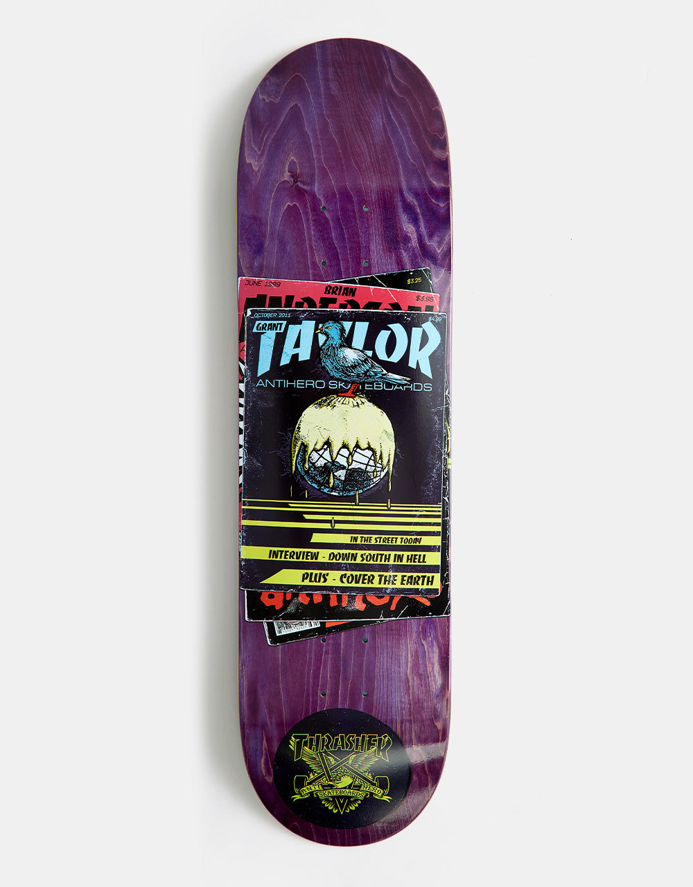 Thrasher x Anti Hero Grant Covers Skateboard Deck - 8.38"