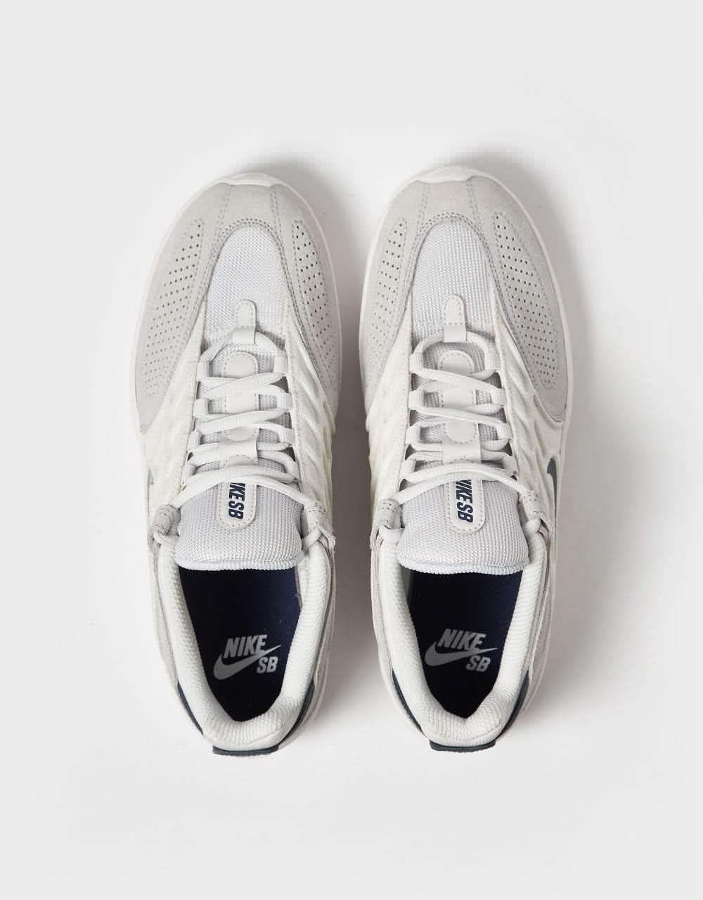 Nike SB Vertebrae Skate Shoes - Platinum Tint/Midnight Navy-Wolf