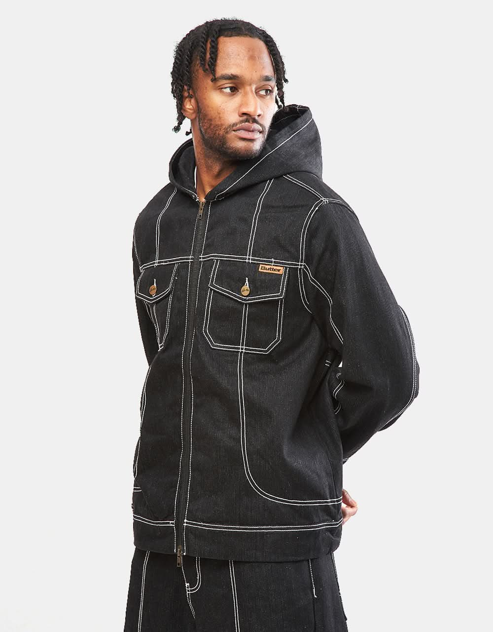 【Butter Goods】Adilson Denim Jacket 専用 Butter Goods Men's x Adilson Denim Jacket in Black Butter Goods