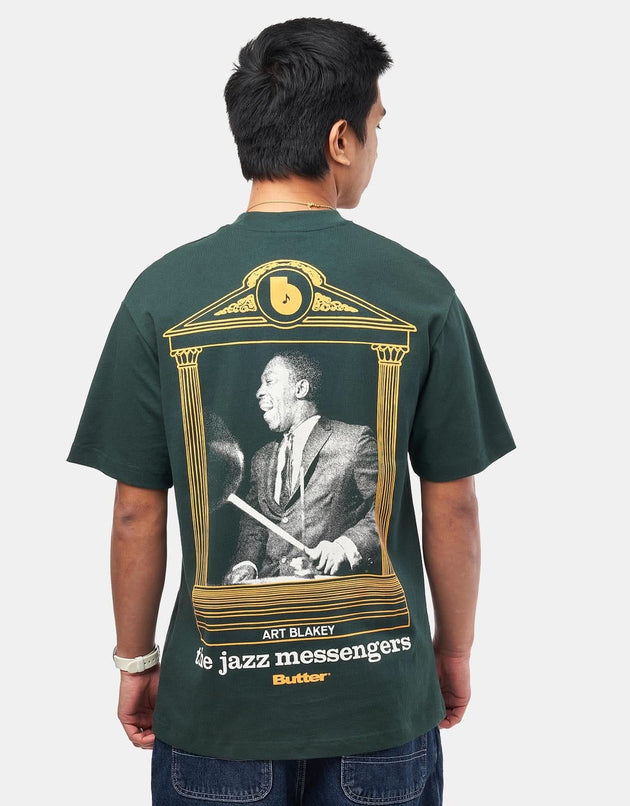 Butter Goods x Blue Note Jazz Messengers T-Shirt - Dark Forest