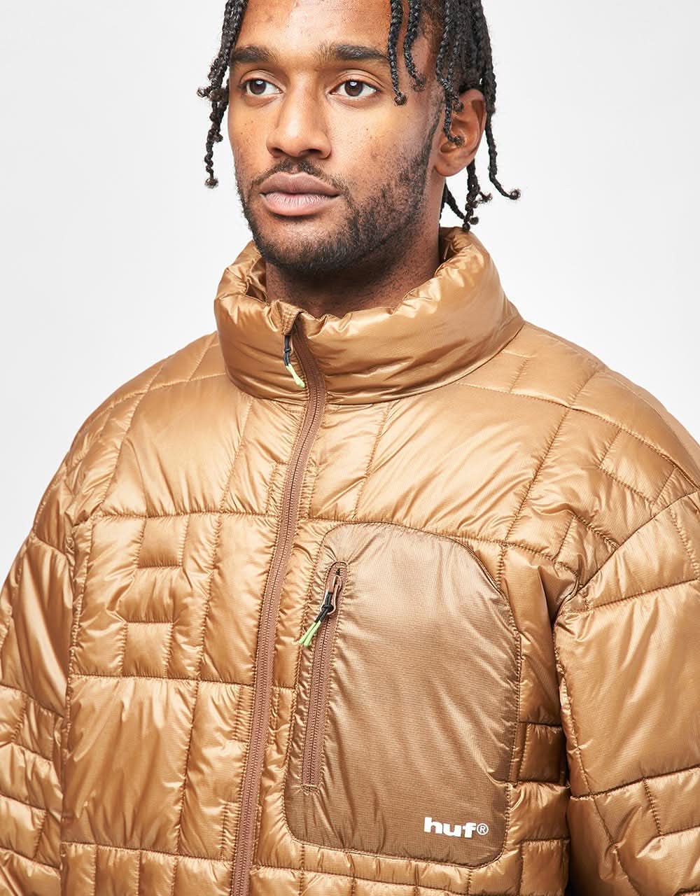 HUF Pertex Puffer Jacket - Russet – Route One