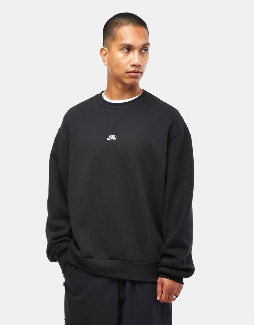 Nike SB Essential Logo Crew Black/White – Route One - Main Image